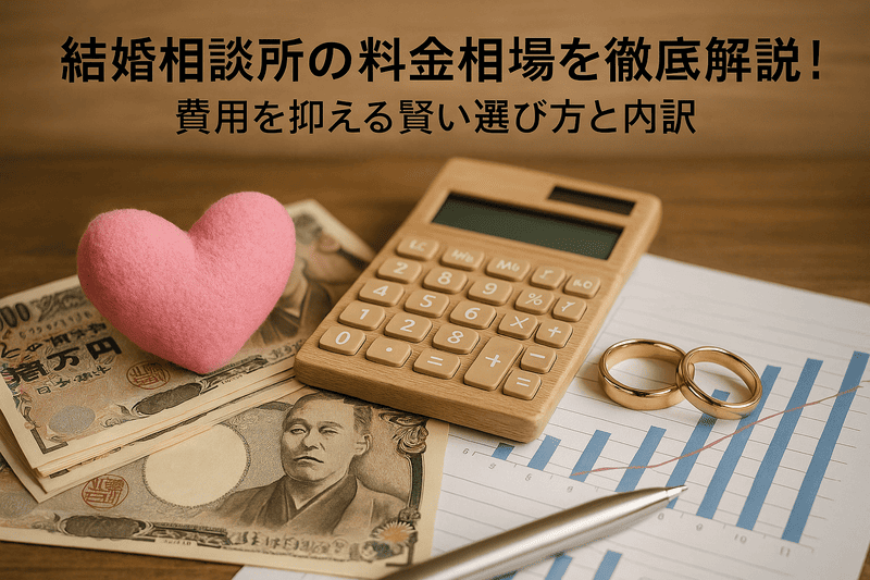 結婚相談所の料金相場を徹底解説！費用を抑える賢い選び方と内訳